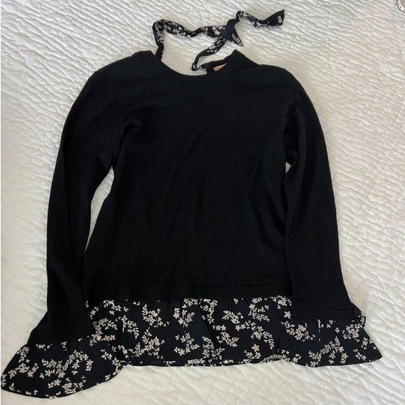 Anthropologie + Kachel Waverly Pullover Sweater Top in Navy NWT - Picture 7 of 7
